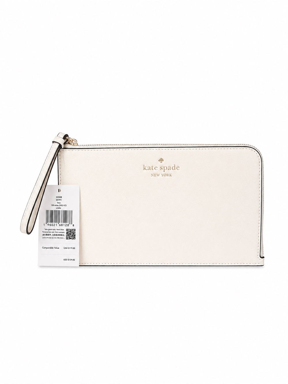 Kate Spade New York White Zip-Around Wallet NWT - Picture 2 of 7